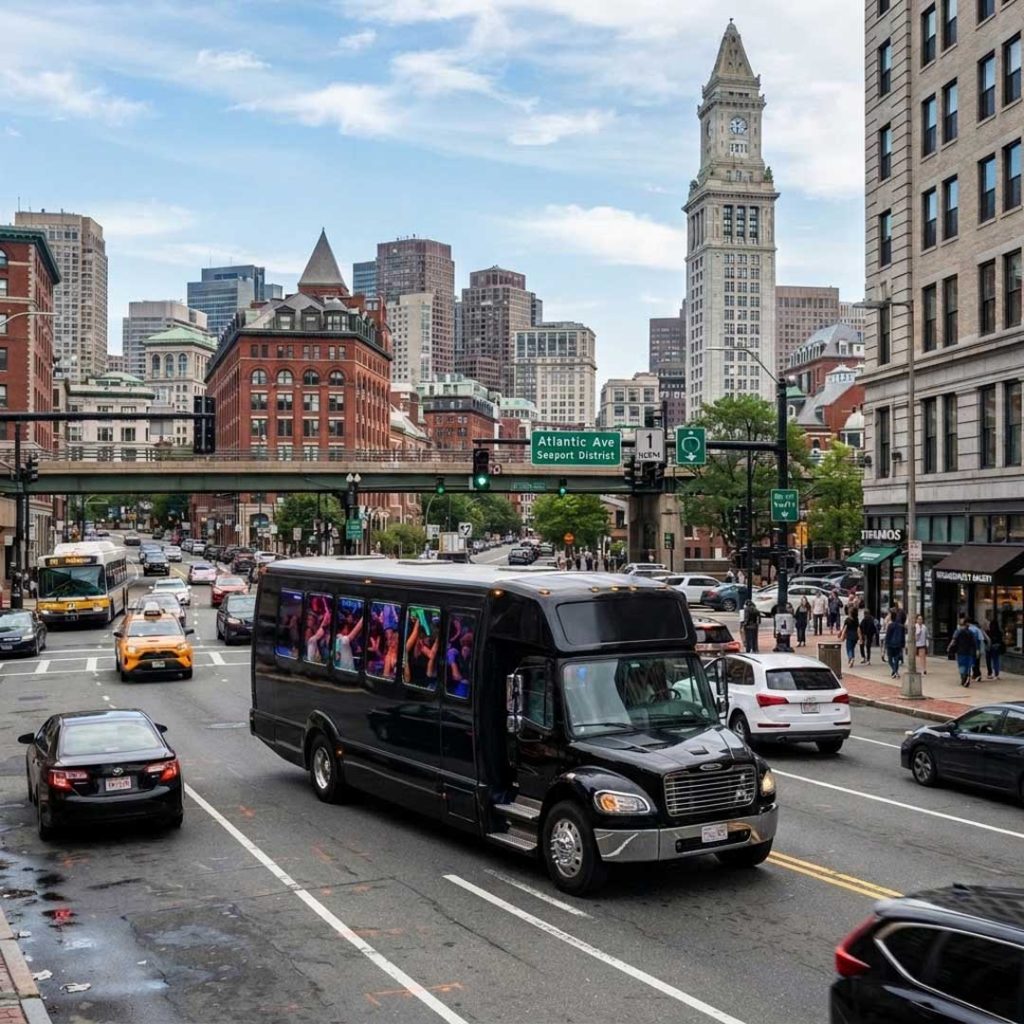 A route that looks quick in a car is not necessarily quick in a party bus. From commercial vehicle restrictions to Boston traffic, there are several reasons we may recommend more time between stops.